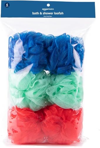 Amazon Basics lufa exfoliante con malla densa para espuma abundante