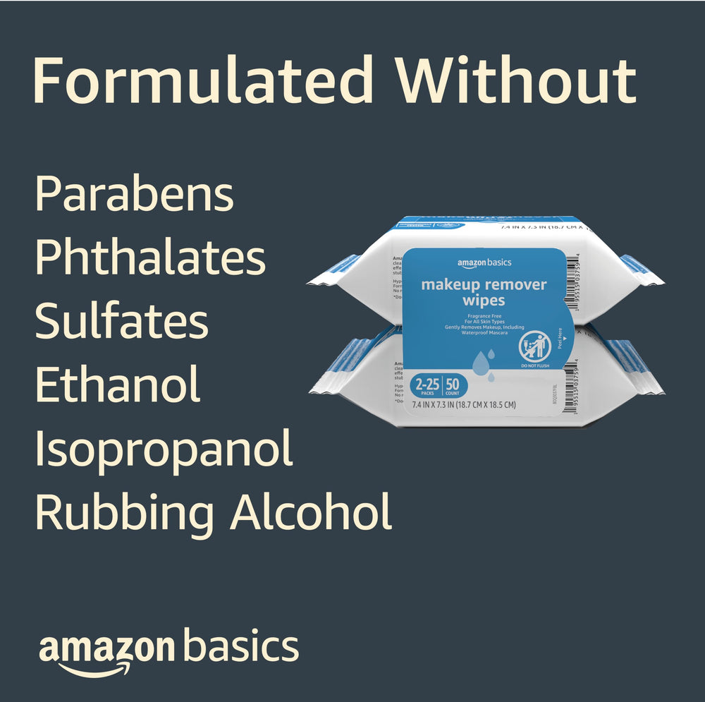 Amazon Basics makeup remover wipes dermatologist and ophthalmologist tested
