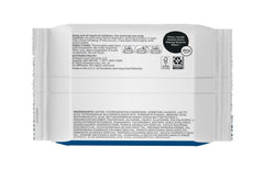 Amazon Basics Makeup Remover Wipes reseal panel showing fresh packaging.
