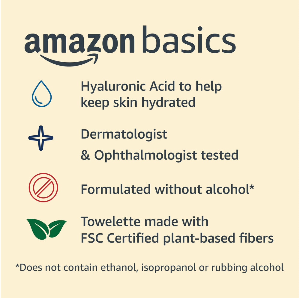 Amazon Basics makeup remover wipes removing waterproof mascara in action.