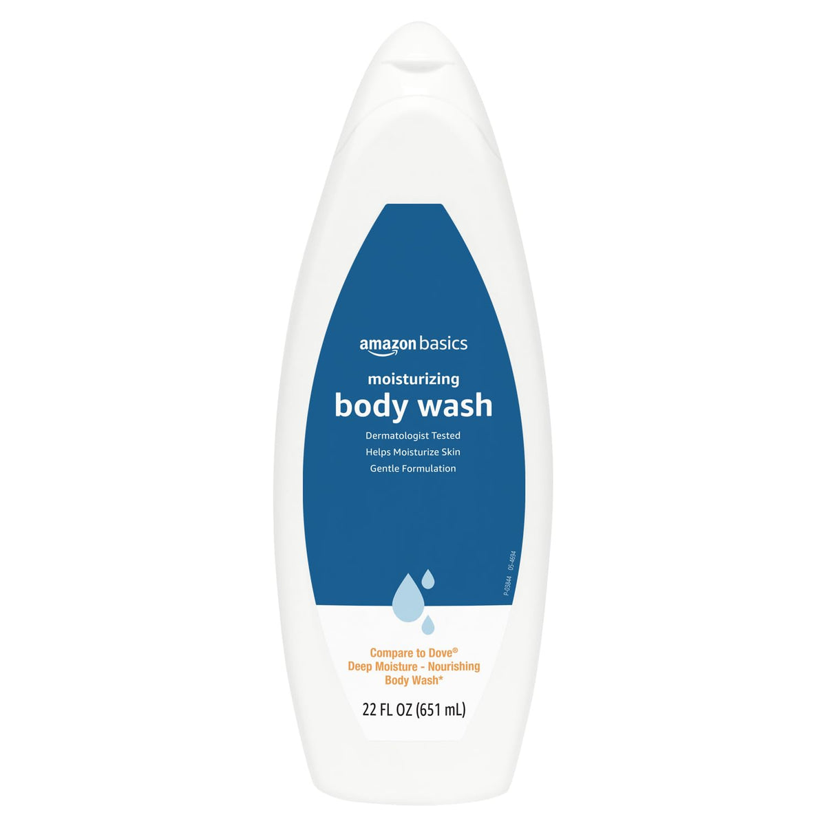 Amazon Basics Moisturizing Body Wash bottle front view shows daily hydration benefits