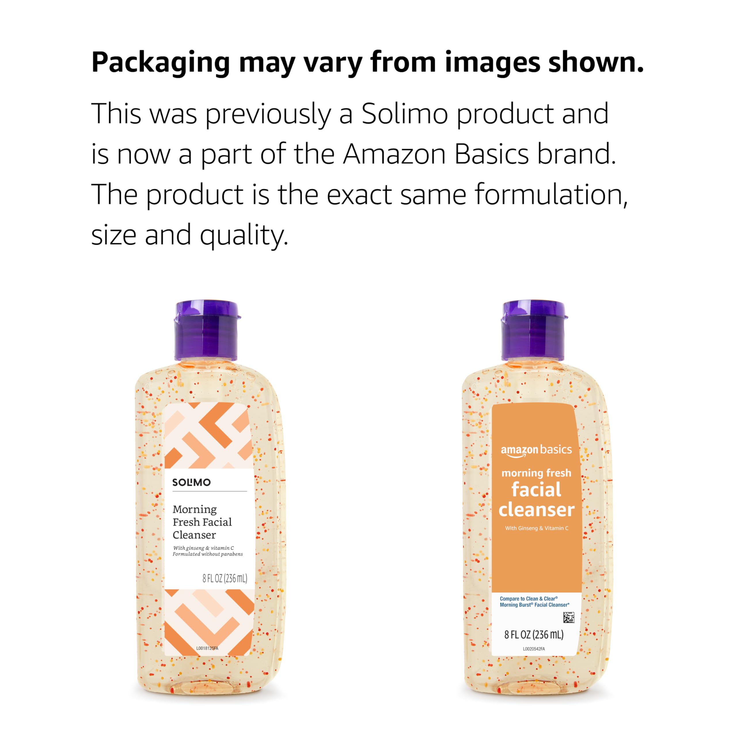 Amazon Basics Morning Fresh Facial Cleanser lather close-up, gentle cleanse for all skin types.