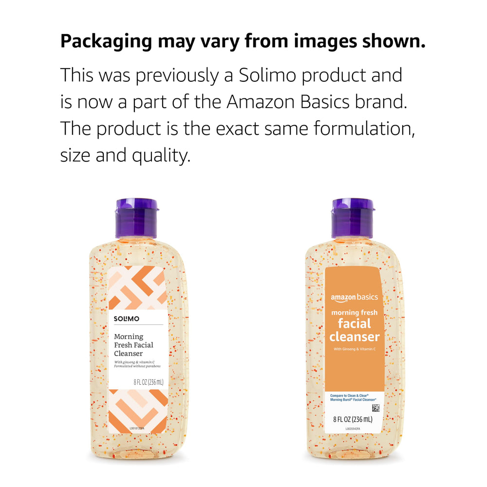 Amazon Basics Morning Fresh Facial Cleanser lather close-up, gentle cleanse for all skin types.