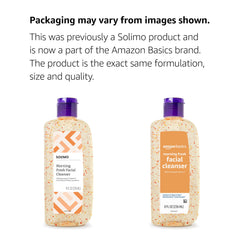 Amazon Basics Morning Fresh Facial Cleanser lather close-up, gentle cleanse for all skin types.
