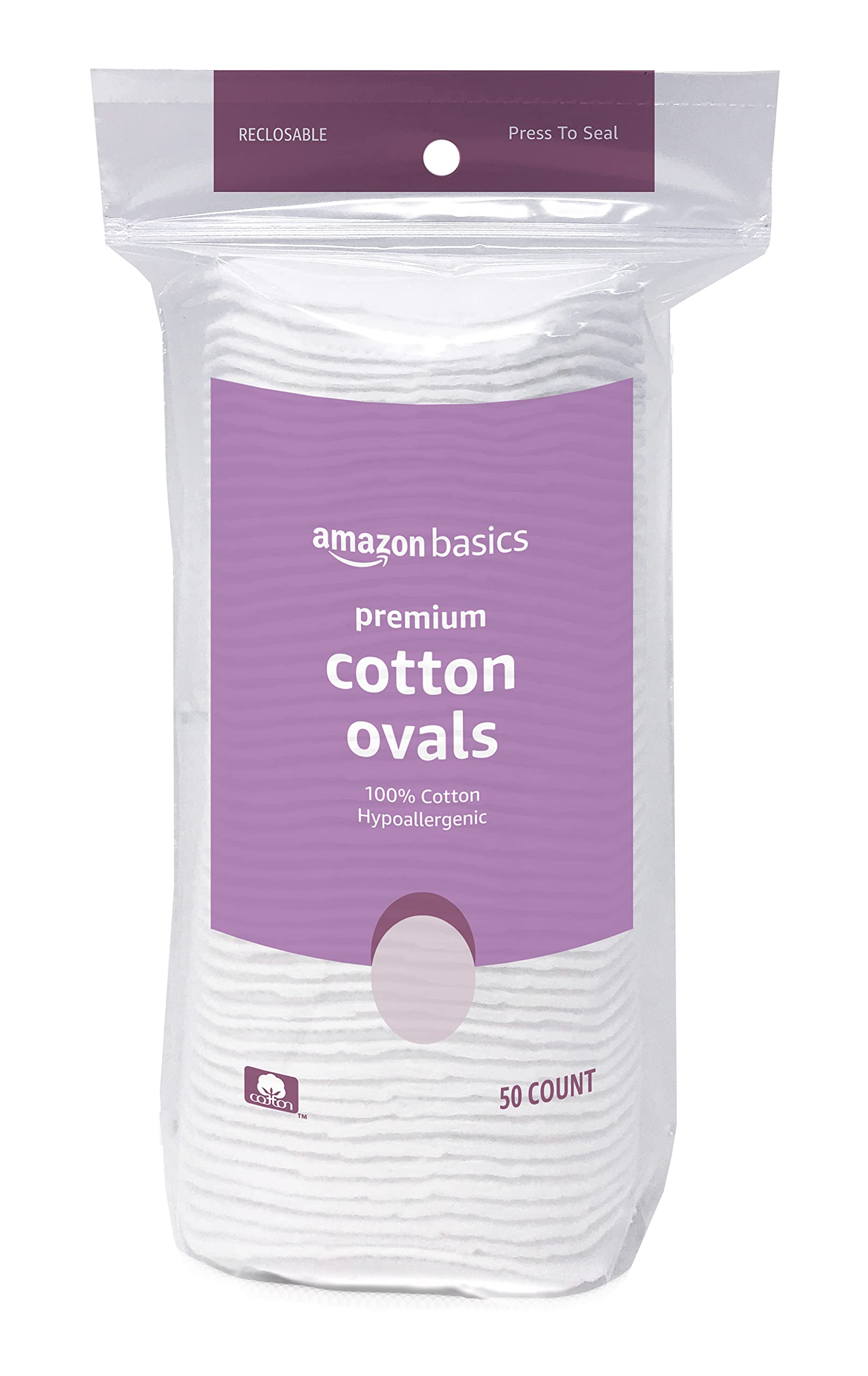 Amazon Basics Oval Premium Pads smooth side for applying treatments