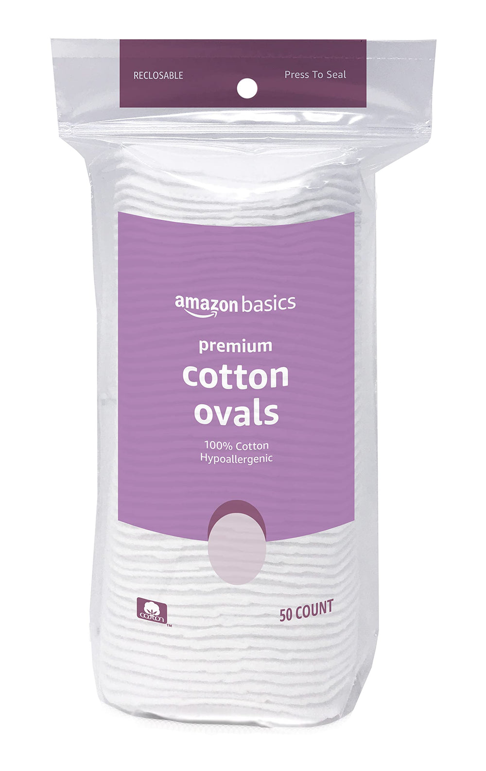 Amazon Basics Oval Premium Pads smooth side for applying treatments