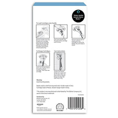 Amazon Basics razor cartridges provide long-lasting blades for a close shave.