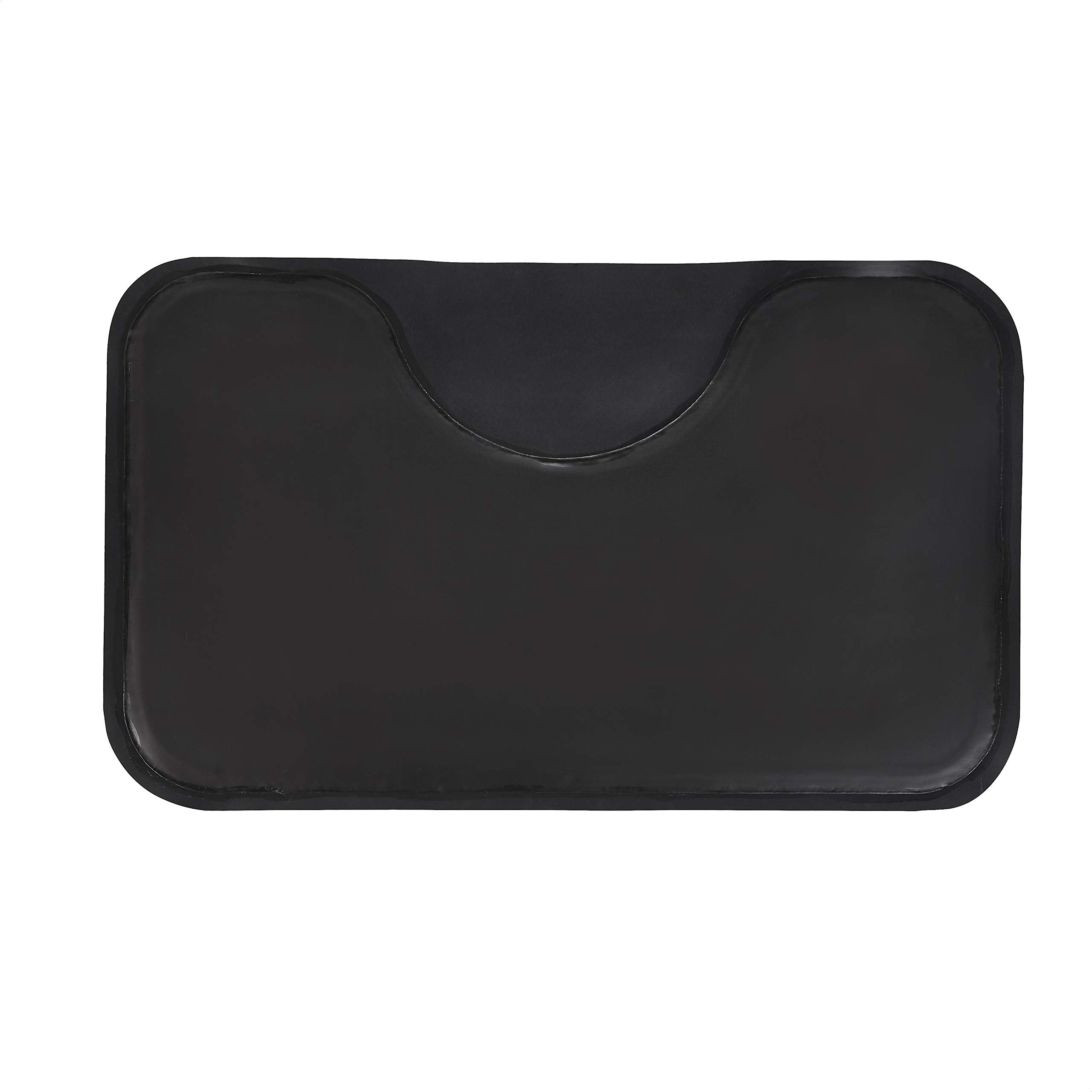 Amazon Basics mat texture provides secure footing beside a salon chair