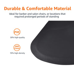 Waterproof top surface of the Amazon Basics anti-fatigue mat for easy cleaning