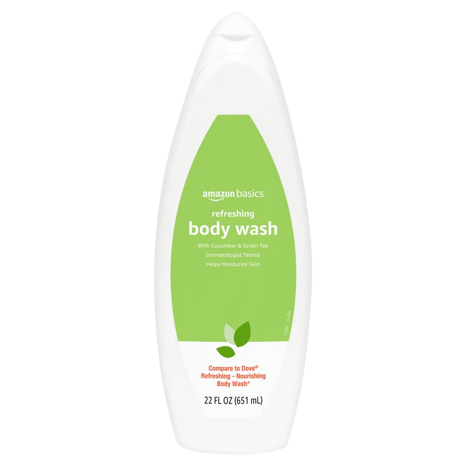 Amazon Basics refreshing body wash bottle pour with cucumber and green tea for daily cleansing