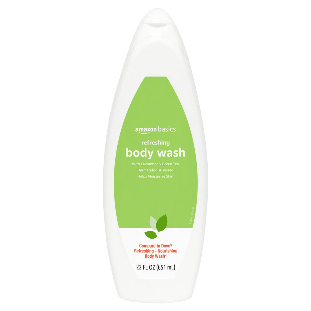 Amazon Basics refreshing body wash bottle pour with cucumber and green tea for daily cleansing