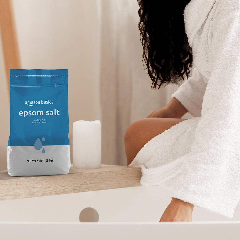 Amazon Basics sal de Epsom para bano, relajacion en casa