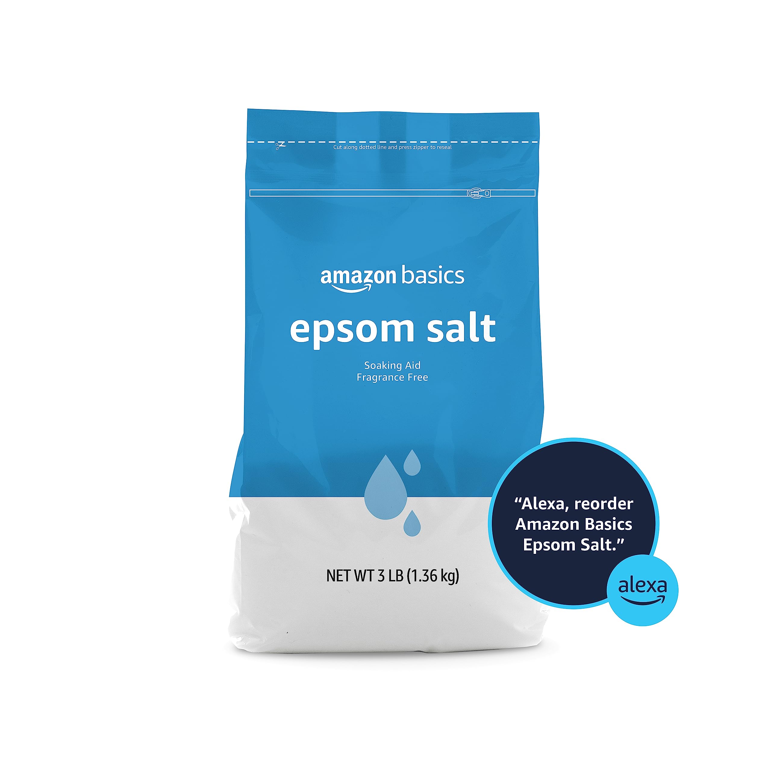 Amazon Basics sal de Epsom para spa casero de pies