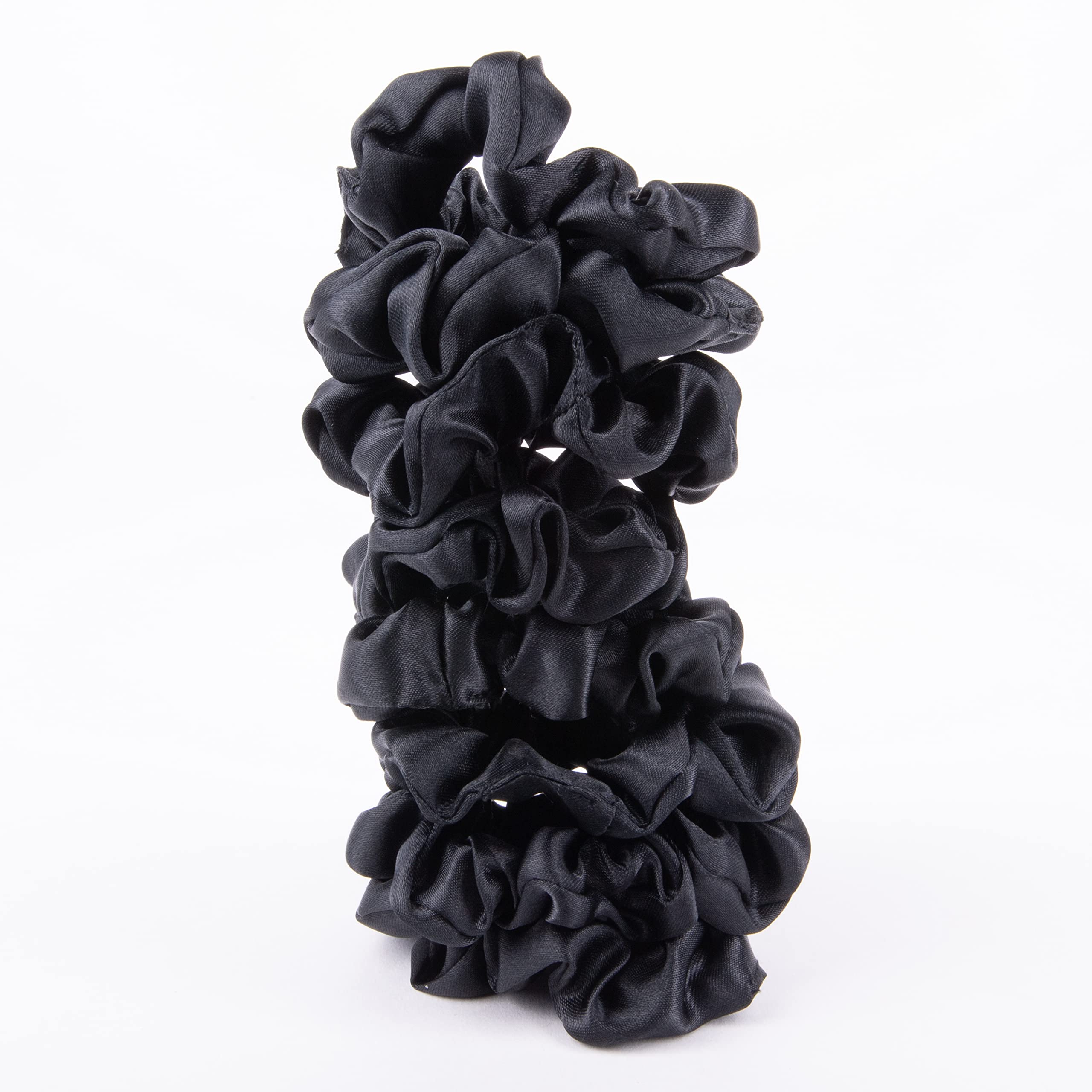 Amazon Basics Satin Scrunchies: cabello-fino se beneficia de mayor suavidad.