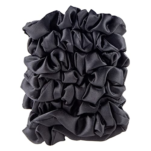 Amazon Basics Satin Scrunchies: textura-satinada que reduce tirones y enredos.
