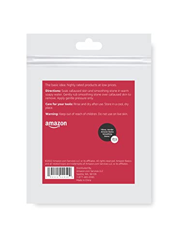 Amazon Basics smoothing stone held in hand for ergonomic grip.