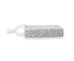 Smoothing stone with hanging loop for easy drying and storage.