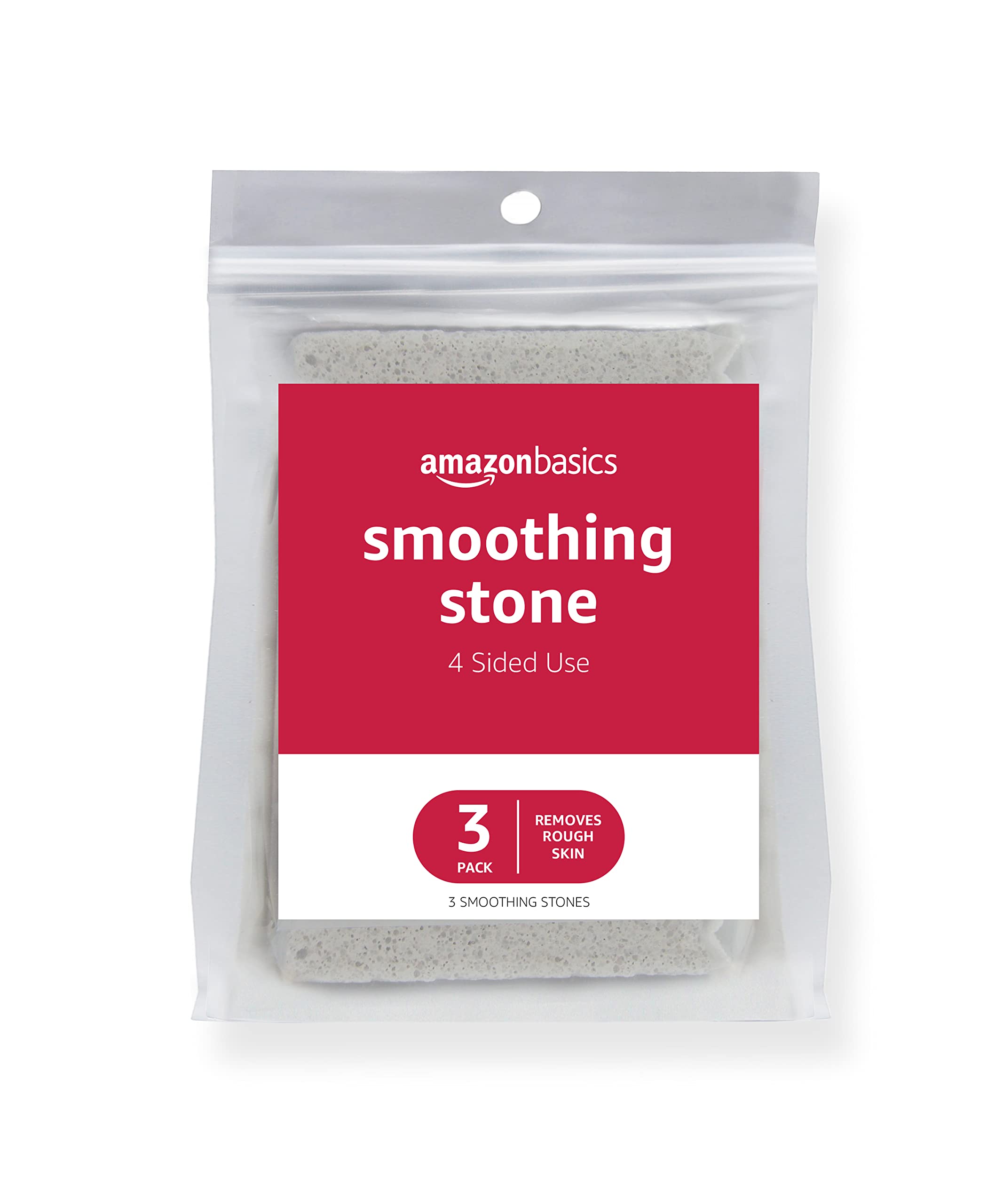 Amazon Basics smoothing stone pack for gentle foot exfoliation.