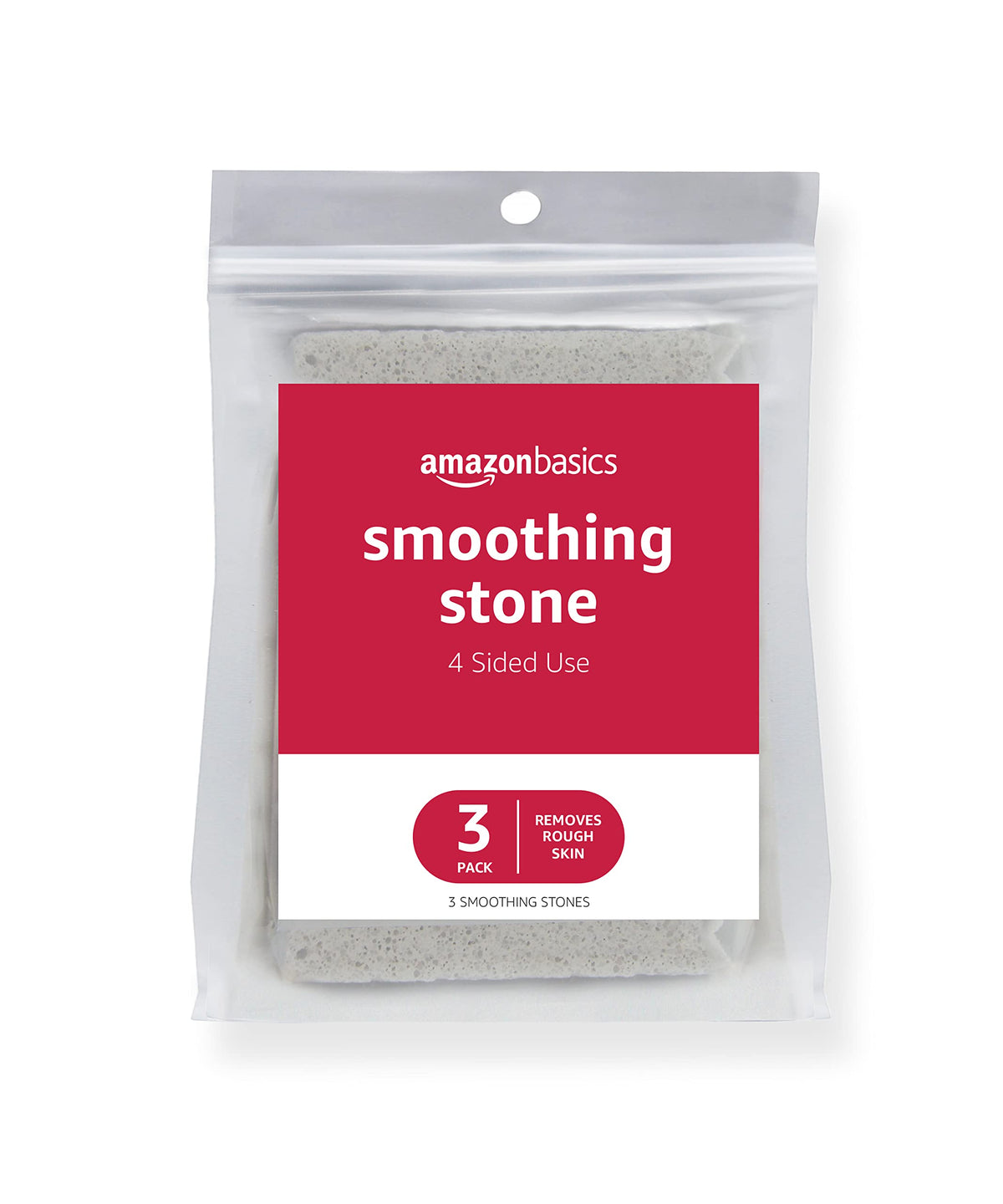 Amazon Basics smoothing stone pack for gentle foot exfoliation.