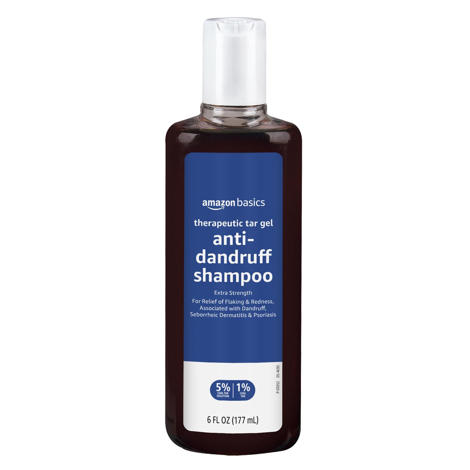 Amazon Basics Therapeutic Plus Tar Gel bottle for anti-dandruff scalp care.