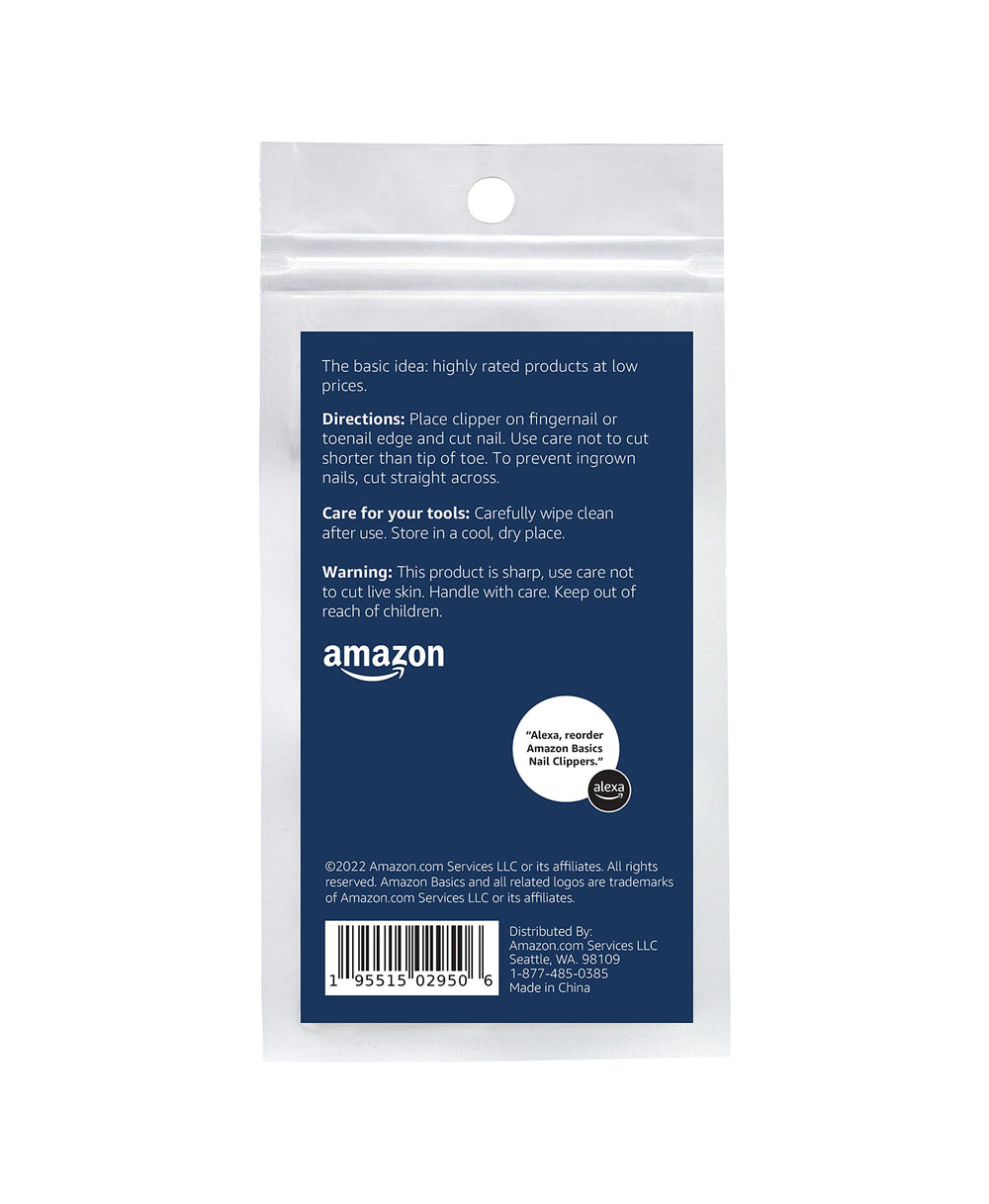 Amazon Basics toenail clipper designed for comfortable daily grooming.