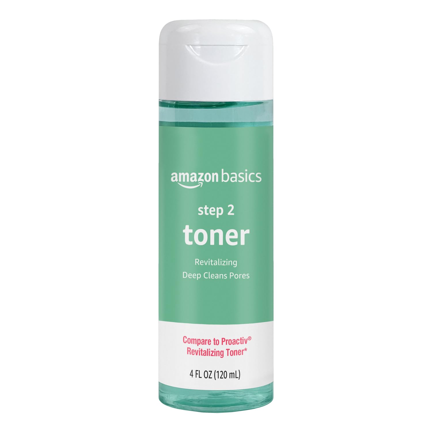 Tónico Amazon Basics Toner: botella de 4 oz para revitalizar la piel y limpiar poros.