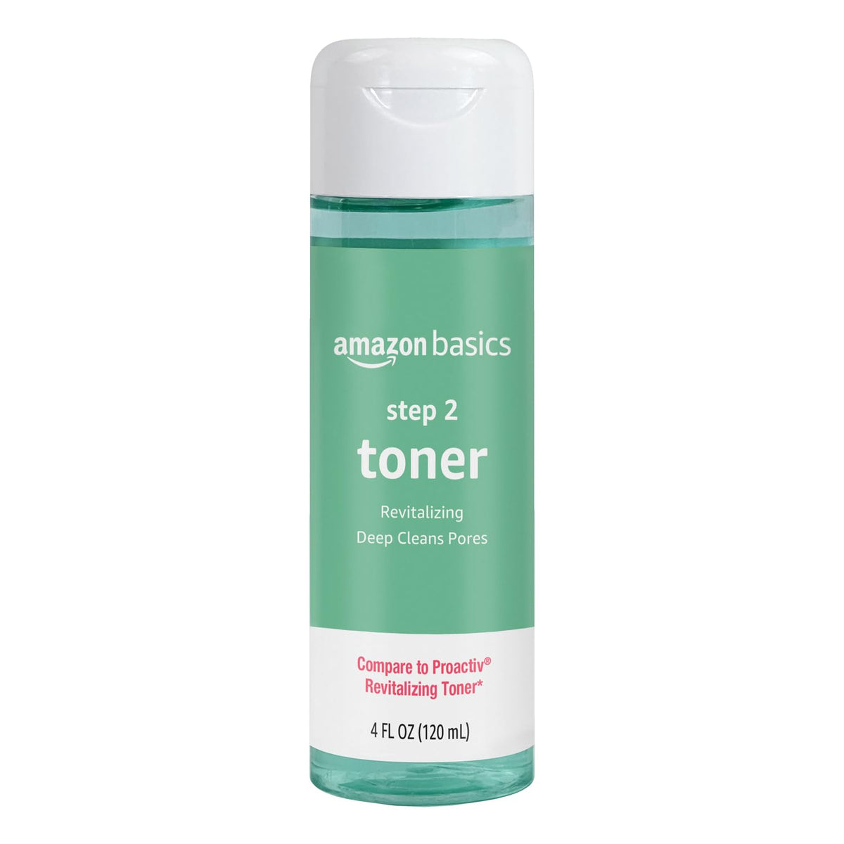 Tónico Amazon Basics Toner: botella de 4 oz para revitalizar la piel y limpiar poros.
