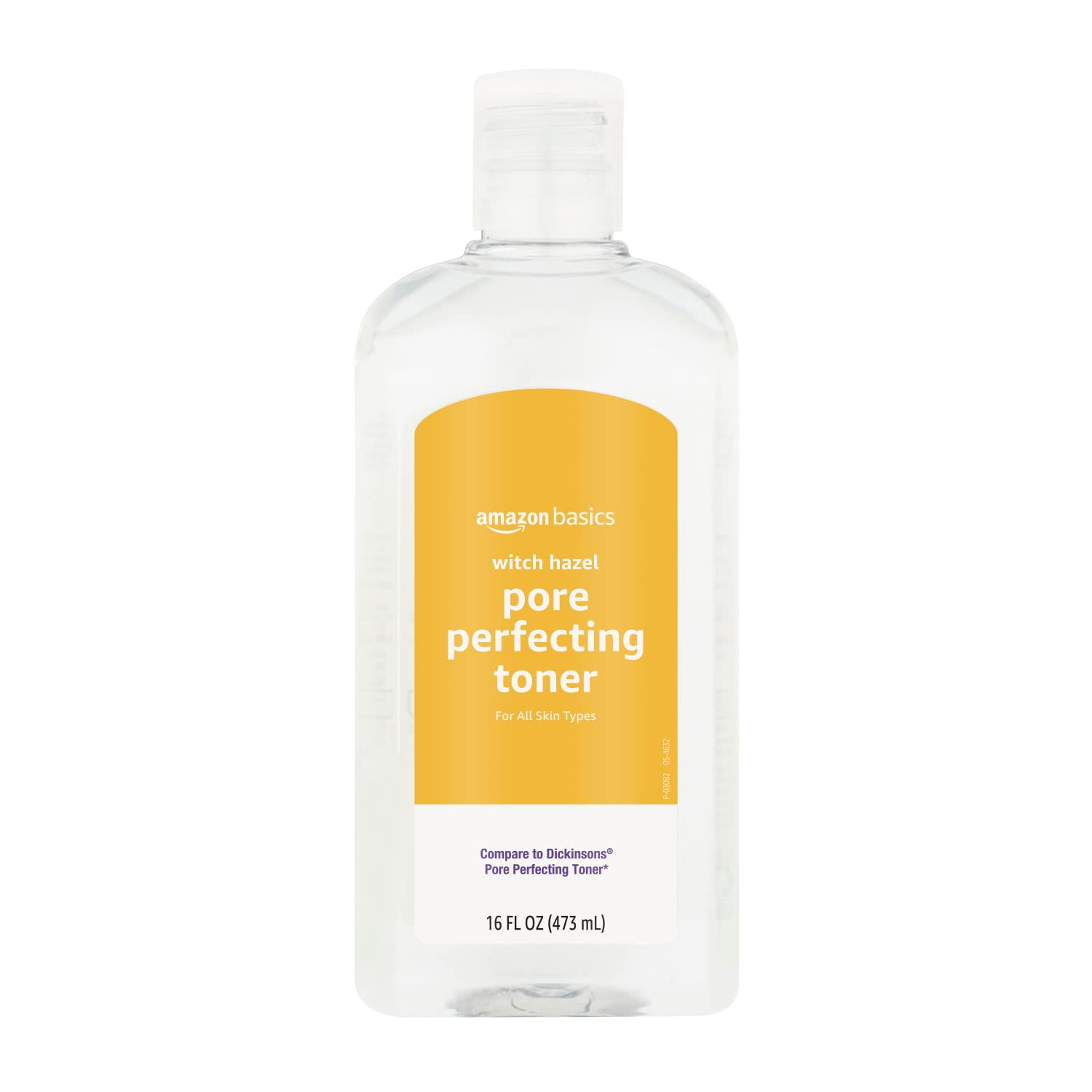 Amazon Basics Witch Hazel Toner bottle pour for refreshing toning and cleansing