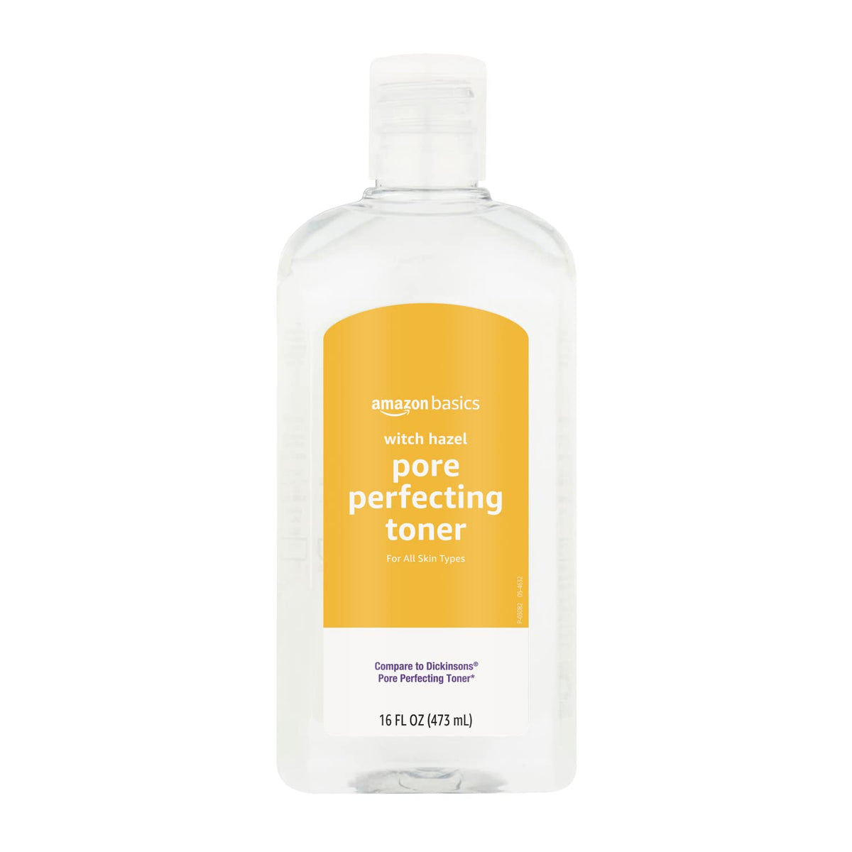 Amazon Basics Witch Hazel Toner bottle pour for refreshing toning and cleansing
