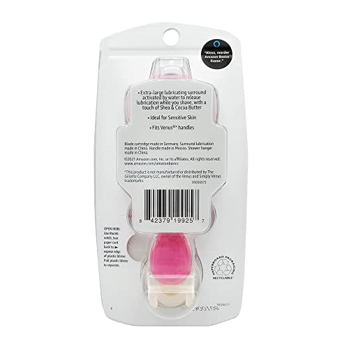 Lubricating ring with botanical oils on Amazon Basics razor enhances glide