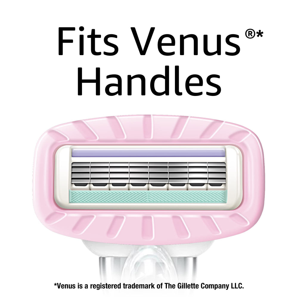 Four coated blades on Amazon Basics razor deliver a close, comfortable shave