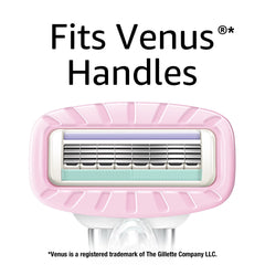 Four coated blades on Amazon Basics razor deliver a close, comfortable shave