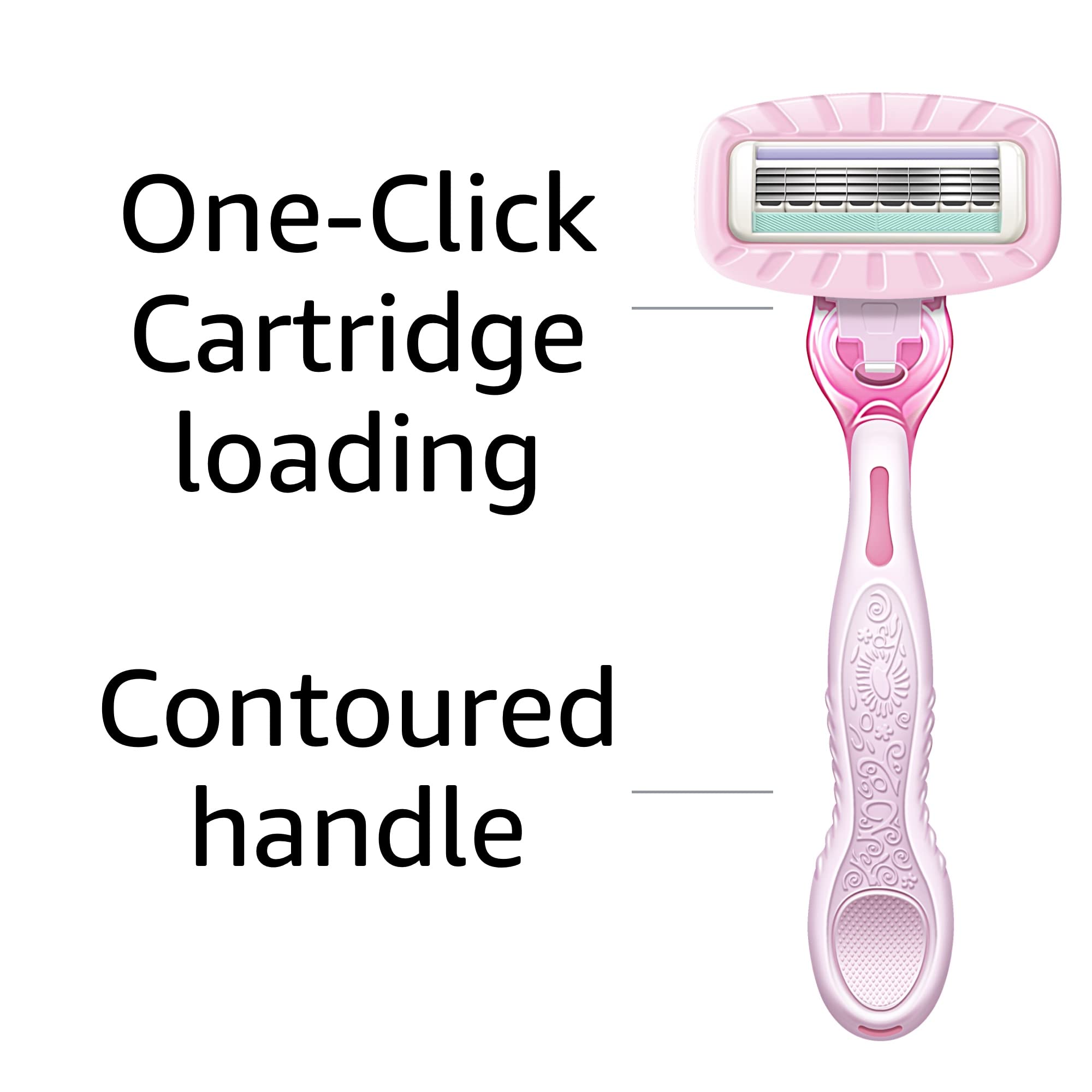 Shower hanger included with Amazon Basics razor keeps bathroom organized