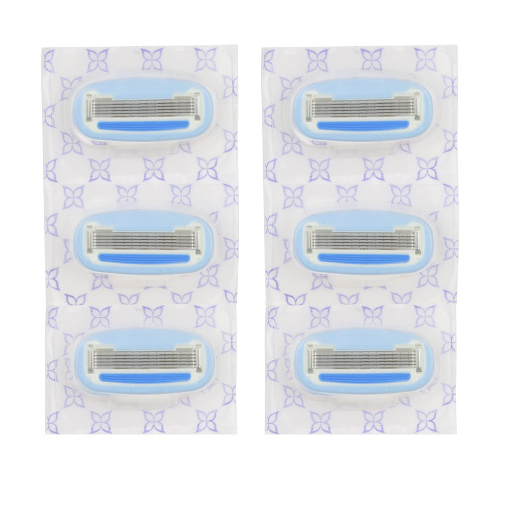 Amazon Basics women's razor refills comfort-coated-blades ideal for sensitive skin.