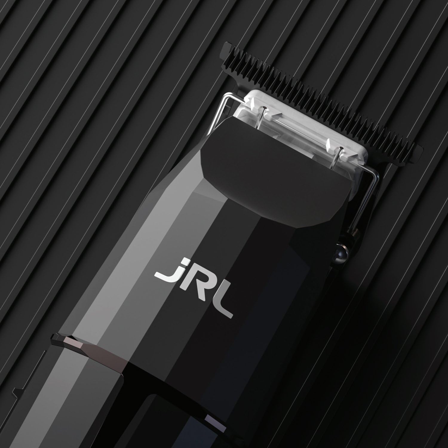Amazon Series Onyx Professional Cordless Hair Trimmer blade detail shows EZ-GAP M blade for flawless lines.