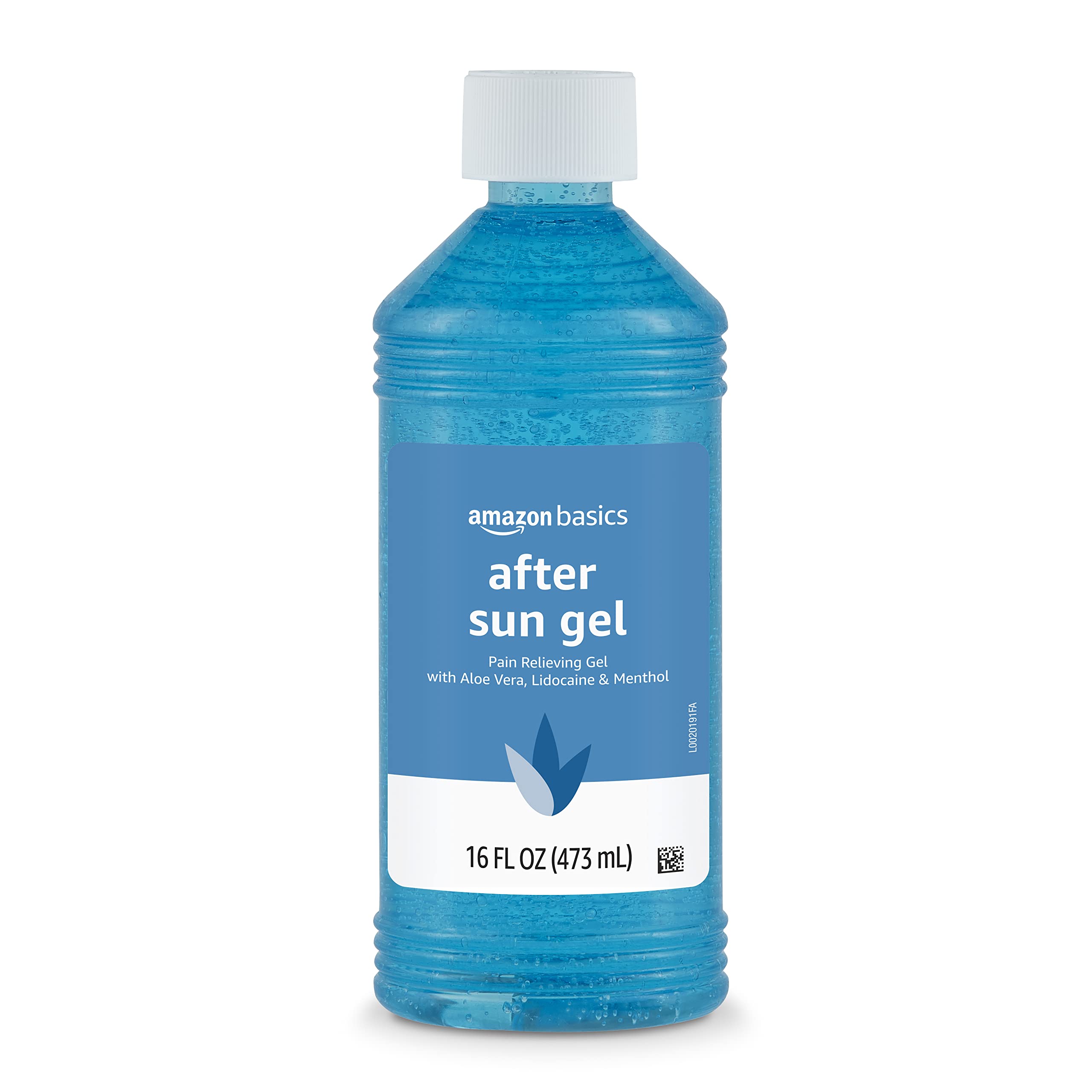 Amazon Basics after sun gel bottle 16 oz ready for sunburn relief