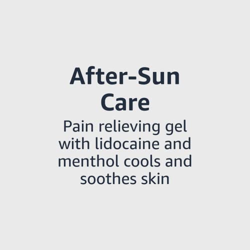 Amazon Basics after sun gel skin-application demonstrates easy smoothing for sunburned areas