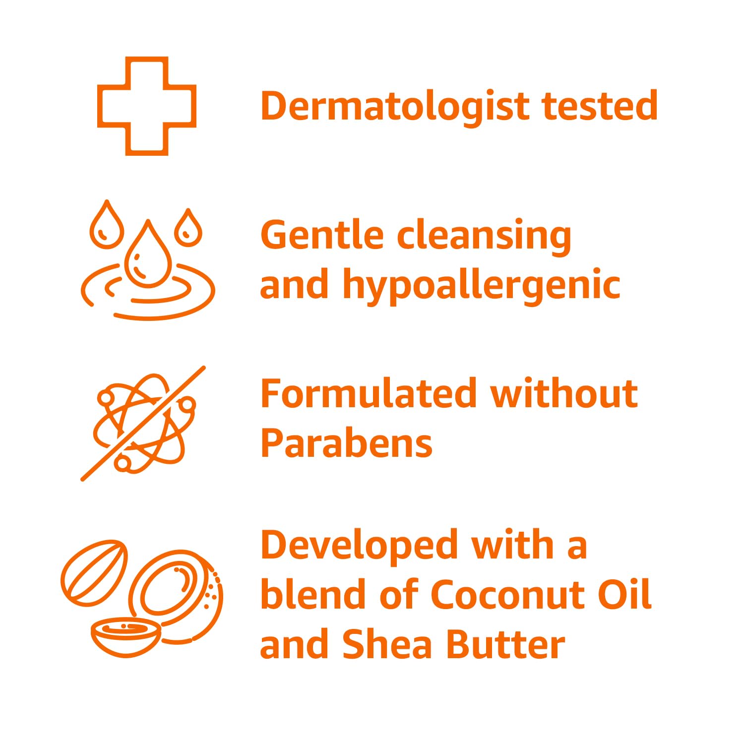 Amazon Basics Sensitive Skin Body Wash pour image shows easy-to-use liquid cleanser.