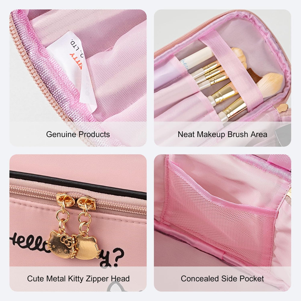 AmBealla makeup bag compact travel size fits essentials