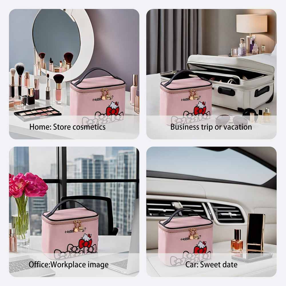 AmBealla makeup bag durable fabric resists wear and fading