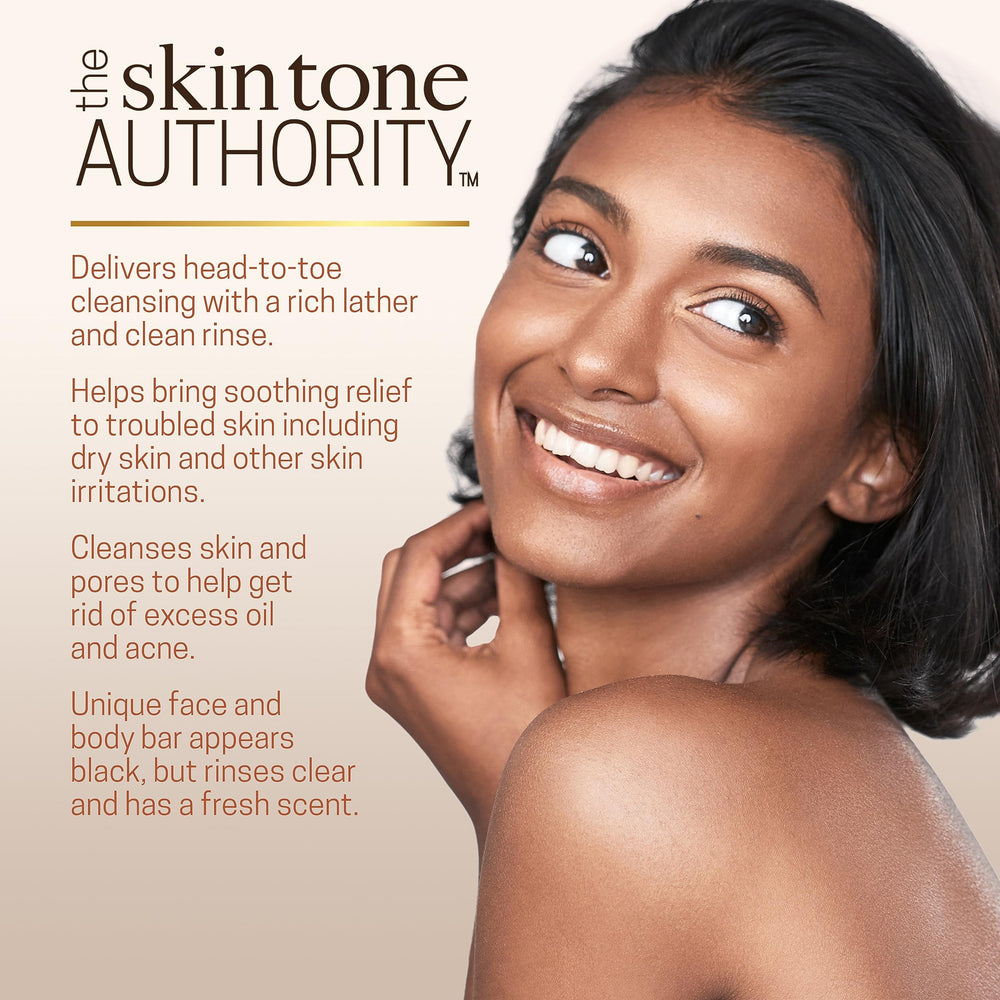 Ambi African Black Soap Bar lathering for face and body.