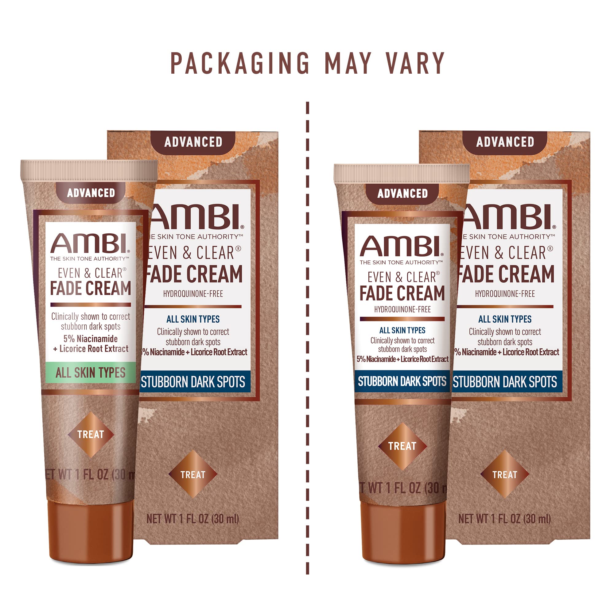 Ingrediente clave niacinamida en Ambi Even & Clear Advanced Fade Cream