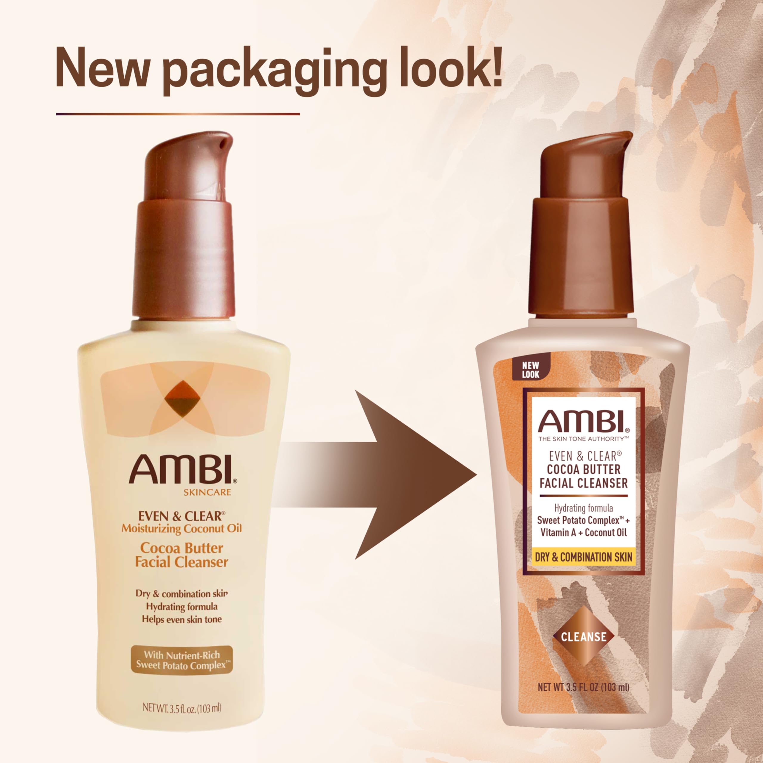 Envase práctico de Ambi Even Clear para rutina facial diaria