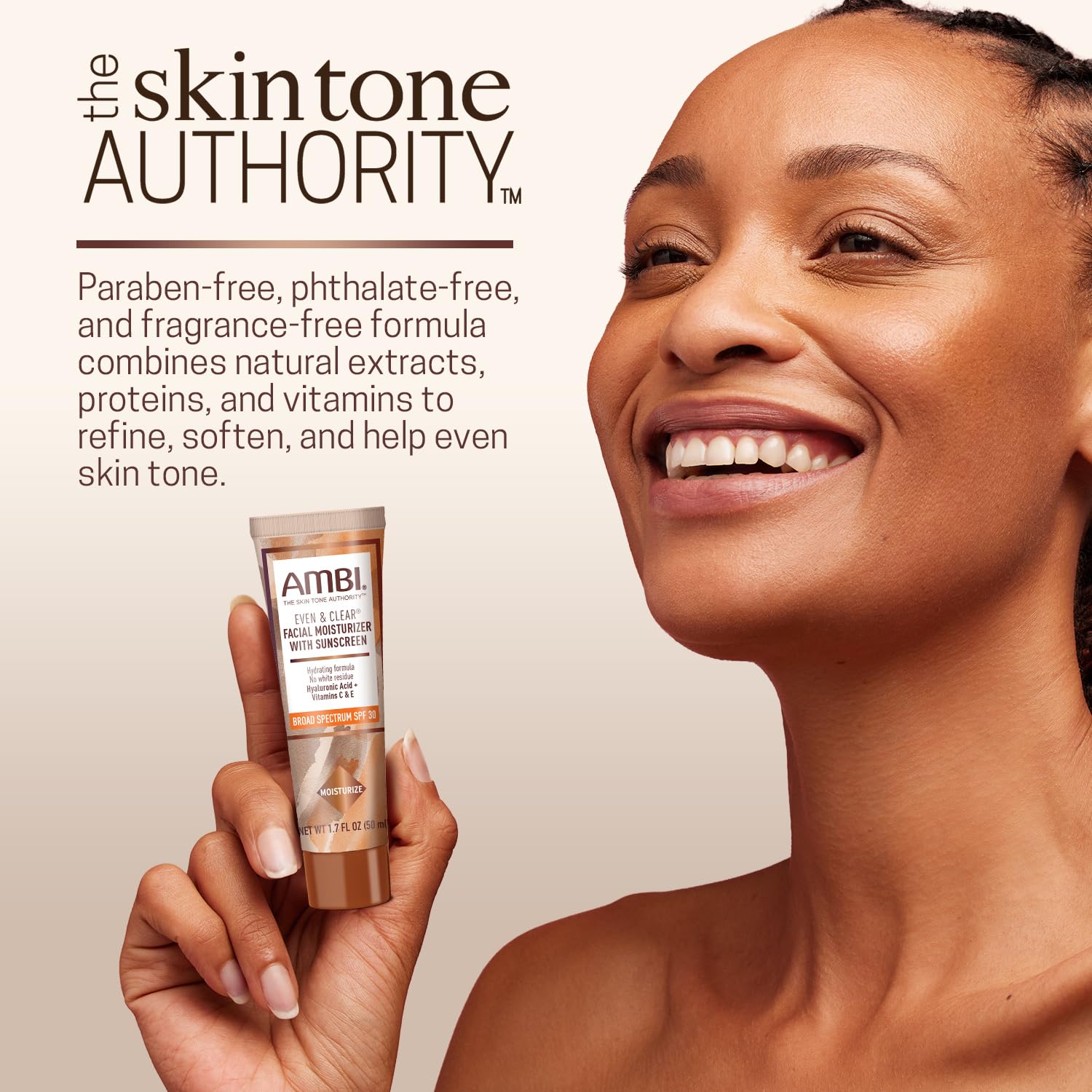 Ambi fragrance-free formula highlighted on product packaging.