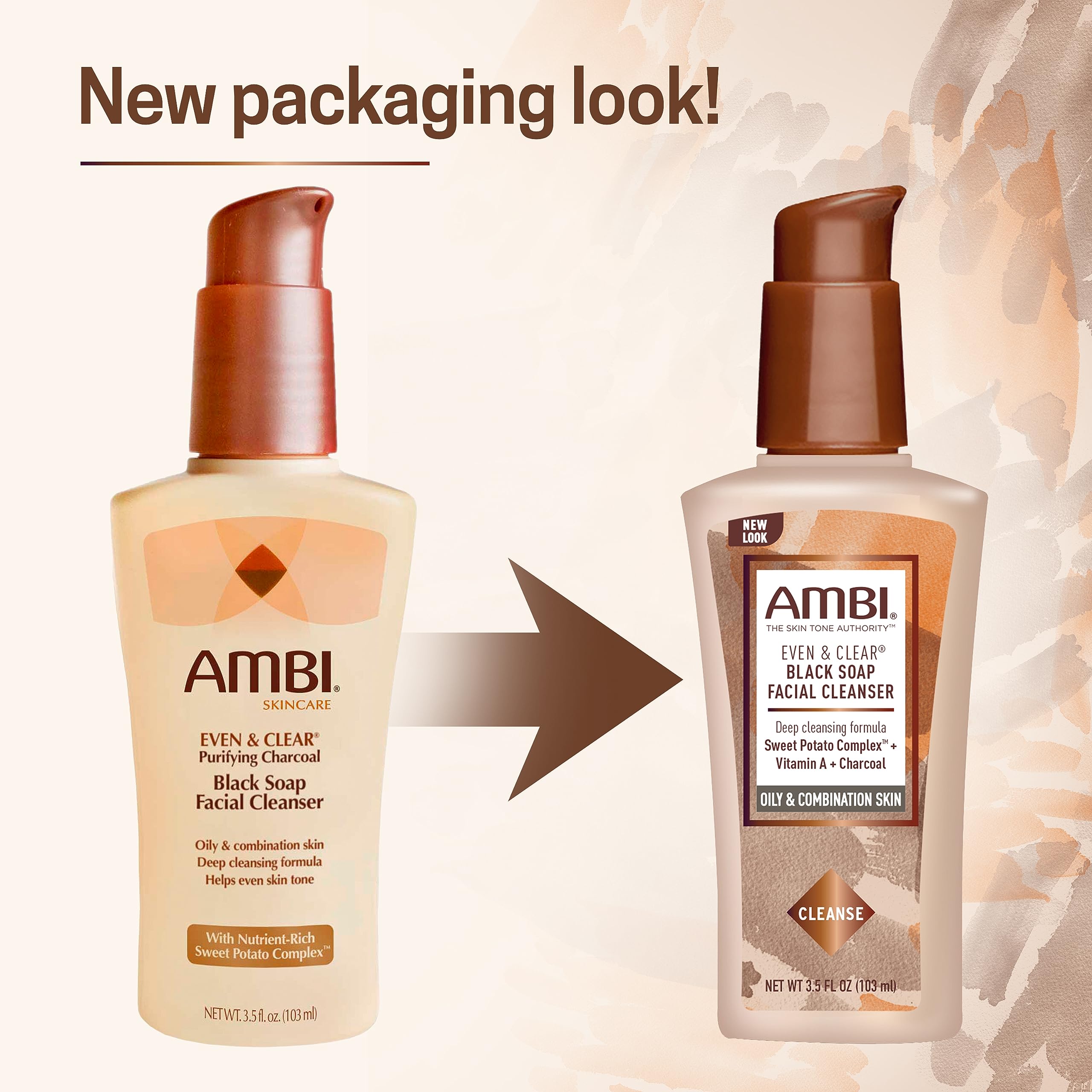 Ambi limpieza facial diaria con sensación fresca y sin irritación.
