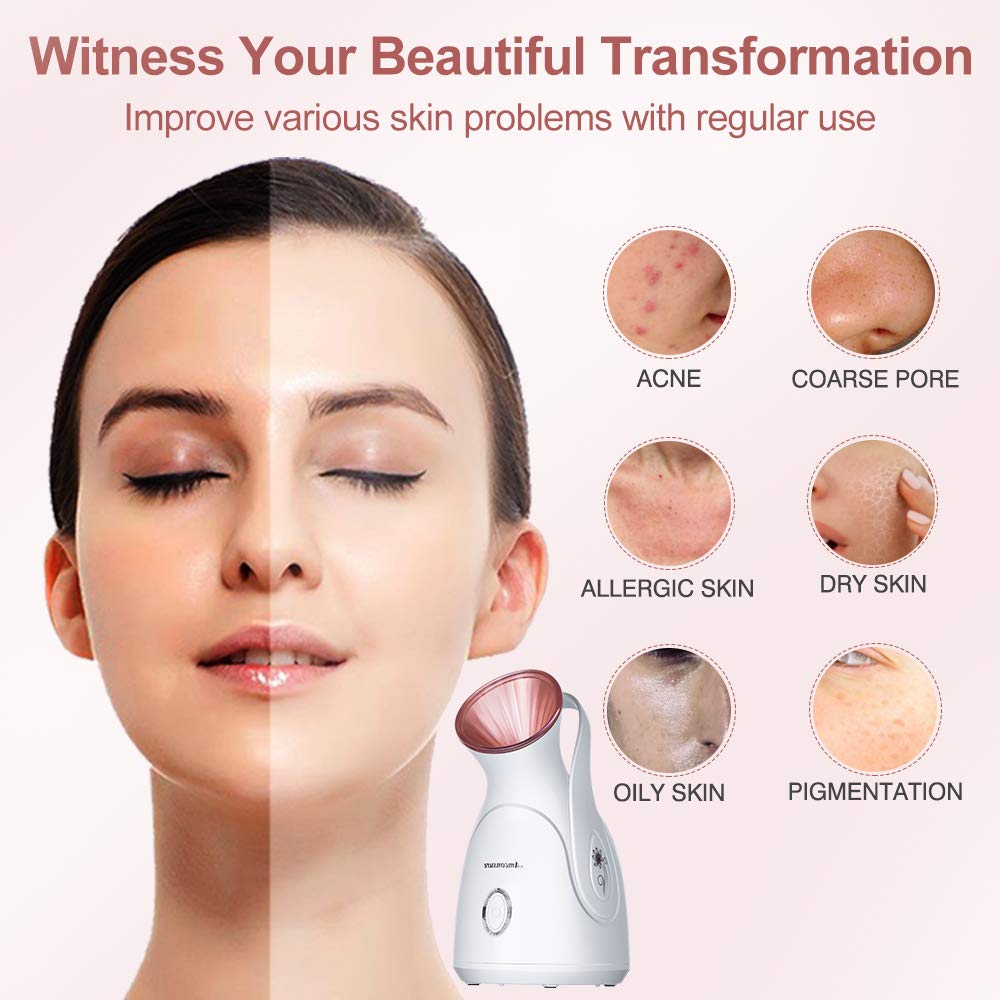 Amconsure warm mist delivery highlights quick pore-opening action