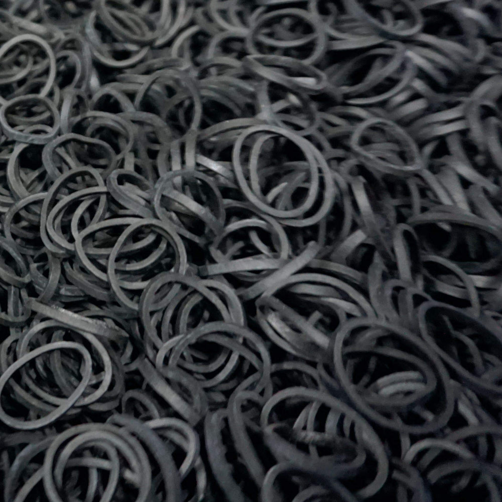 Amelia Beauty reclosable container keeps bands organized and tangle-free.