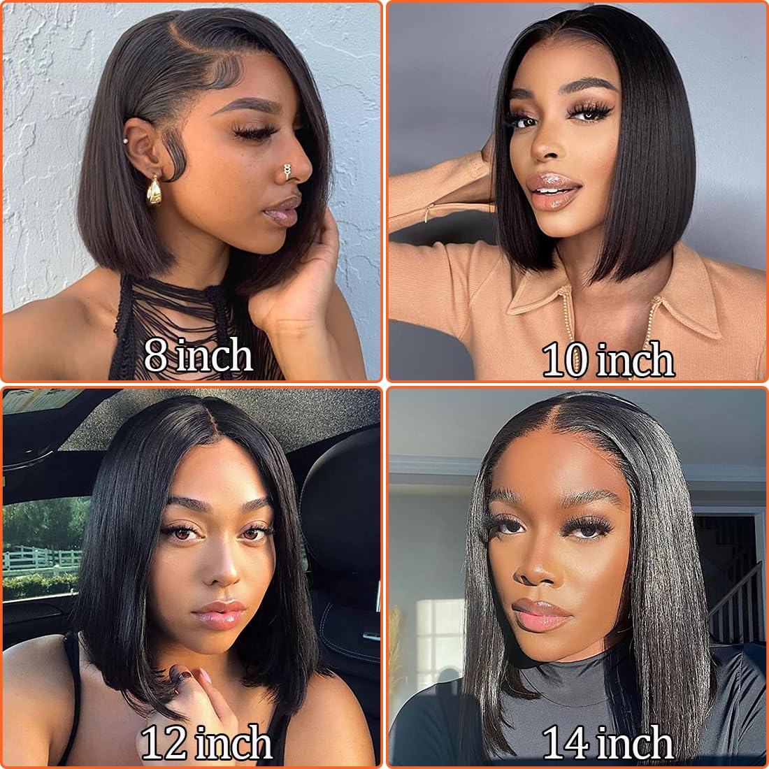 Amella Brazilian Remy hair provides smooth, versatile styling options.