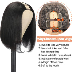 Amella U-Part Wig glueless cap offers easy wear and comfort.