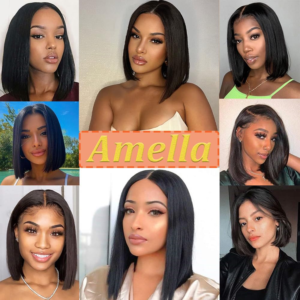 Amella U-Part Wig close-up shows a natural-looking hairline.